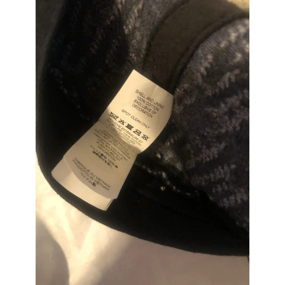 Supreme needle punch 6-Panel gray Hat Denim Cap